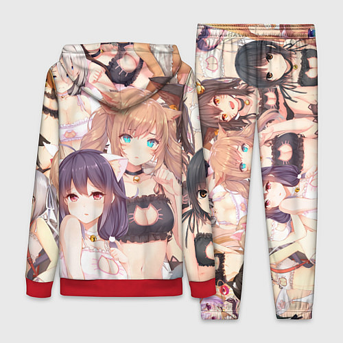 Женский костюм Ахегао / 3D-Красный – фото 2