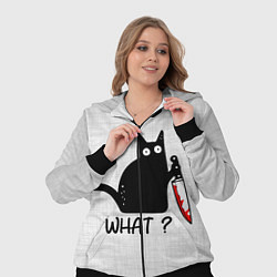 Женский 3D-костюм What cat, цвет: 3D-черный — фото 2