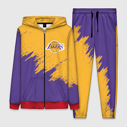 Женский 3D-костюм LA LAKERS, цвет: 3D-красный