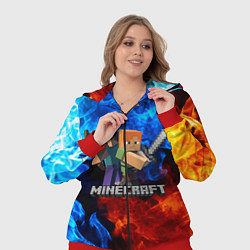Женский 3D-костюм MINECRAFT, цвет: 3D-красный — фото 2