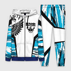 Женский 3D-костюм ВМФ России камуфляж, цвет: 3D-синий