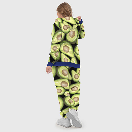 Женский костюм Avocado background / 3D-Синий – фото 5