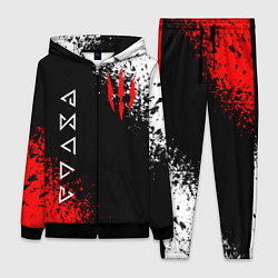 Женский 3D-костюм THE WITCHER, цвет: 3D-черный