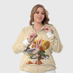 Женский 3D-костюм КОРГИ ПУТЕШЕСТВЕННИК, цвет: 3D-белый — фото 2