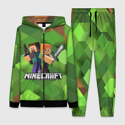 Женский 3D-костюм MINECRAFT, цвет: 3D-черный