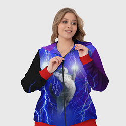 Женский 3D-костюм Грозовой кошак, цвет: 3D-красный — фото 2