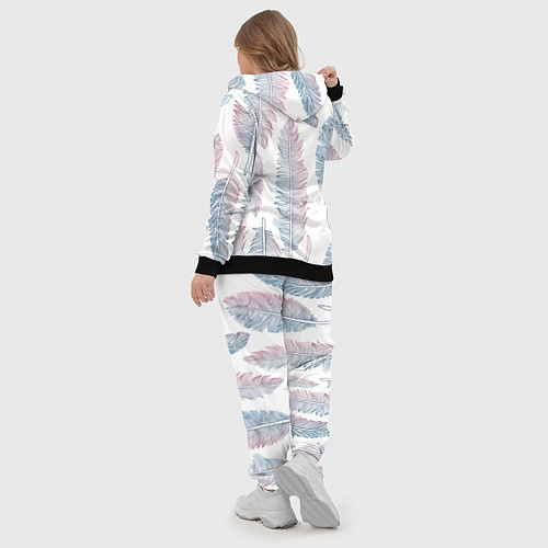 Женский костюм Перья градиента / 3D-Черный – фото 5