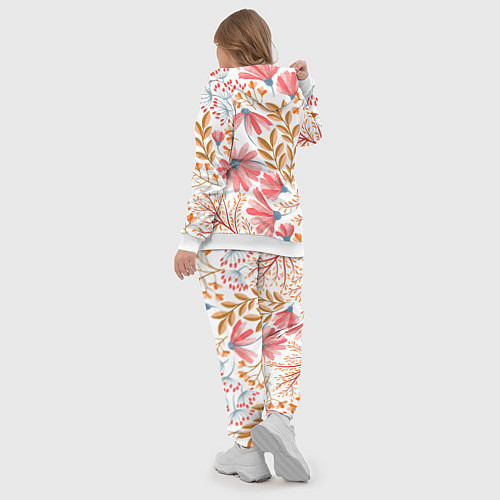 Женский костюм Цветы / 3D-Белый – фото 5