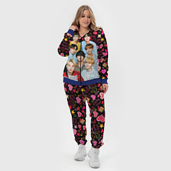 Женский 3D-костюм I Love BTS, цвет: 3D-синий — фото 2