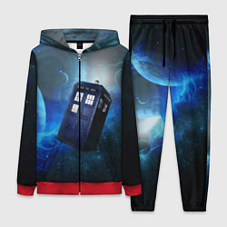 Женский 3D-костюм ТАРДИС, цвет: 3D-красный