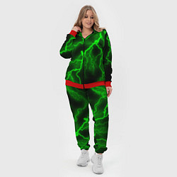 Женский 3D-костюм МОЛНИЯ GREEN NEON, цвет: 3D-красный — фото 2