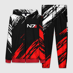 Женский 3D-костюм MASS EFFECT N7, цвет: 3D-красный