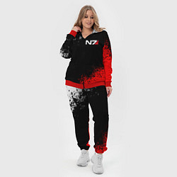 Женский 3D-костюм MASS EFFECT N7, цвет: 3D-красный — фото 2