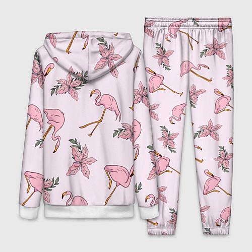 Женский костюм Розовый фламинго / 3D-Белый – фото 2