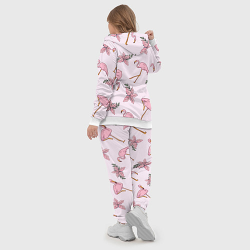 Женский костюм Розовый фламинго / 3D-Белый – фото 5