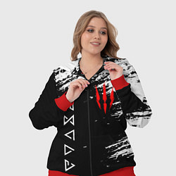 Женский 3D-костюм ВЕДЬМАК, цвет: 3D-красный — фото 2