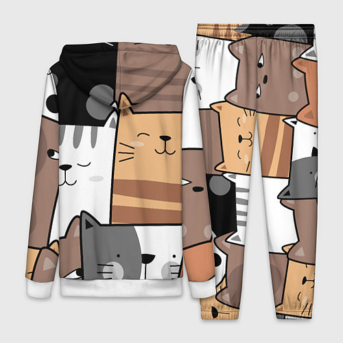 Женский костюм Котейки / 3D-Белый – фото 2