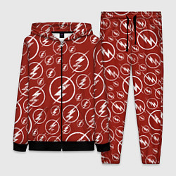 Женский 3D-костюм The Flash Logo Pattern цвета 3D-черный — фото 1