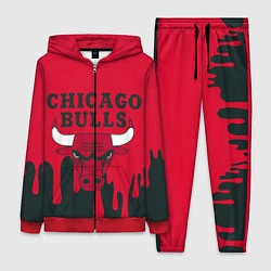 Женский 3D-костюм Chicago Bulls, цвет: 3D-красный