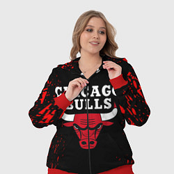 Женский 3D-костюм CHICAGO BULLS, цвет: 3D-красный — фото 2