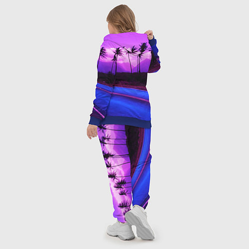 Женский костюм HOTLINE MIAMI / 3D-Синий – фото 5