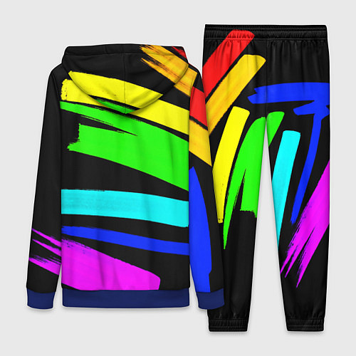 Женский костюм НЕОНОВЫЕ КРАСКИ / 3D-Синий – фото 2