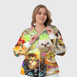 Женский 3D-костюм КОТЫ, цвет: 3D-белый — фото 2