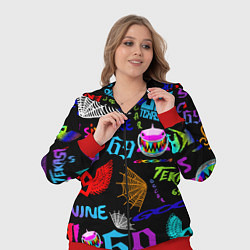 Женский 3D-костюм 6IX9INE, цвет: 3D-красный — фото 2