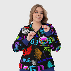 Женский 3D-костюм 6IX9INE, цвет: 3D-синий — фото 2