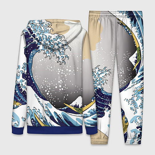 Женский костюм The great wave off kanagawa / 3D-Синий – фото 2