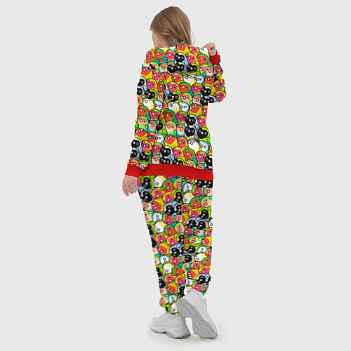 Женский костюм Папуги / 3D-Красный – фото 5