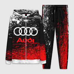 Женский 3D-костюм AUDI, цвет: 3D-белый