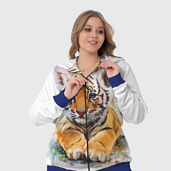 Женский 3D-костюм Tiger Art, цвет: 3D-синий — фото 2