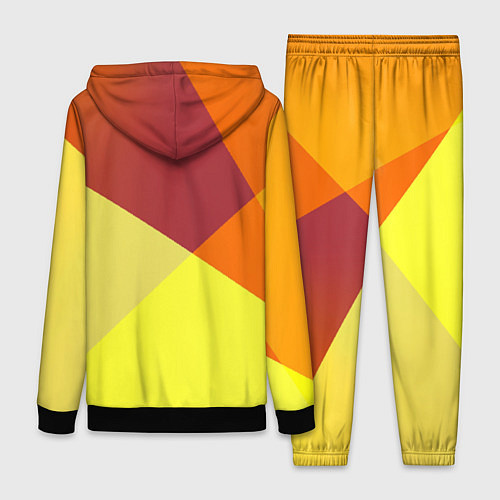 Женский костюм Оранжевые углы / 3D-Черный – фото 2