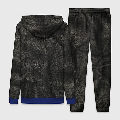 Женский костюм Черная кожа / 3D-Синий – фото 2