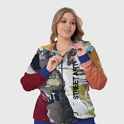 Женский 3D-костюм Street art, цвет: 3D-синий — фото 2