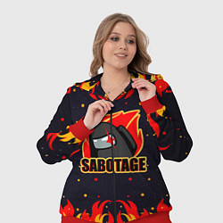 Женский 3D-костюм Among Us Sabotage, цвет: 3D-красный — фото 2