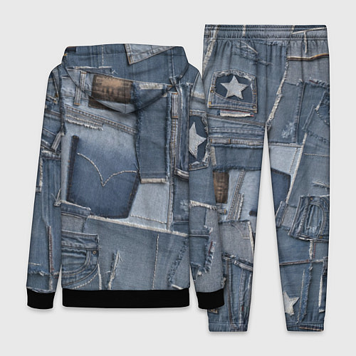 Женский костюм Jeans life / 3D-Черный – фото 2