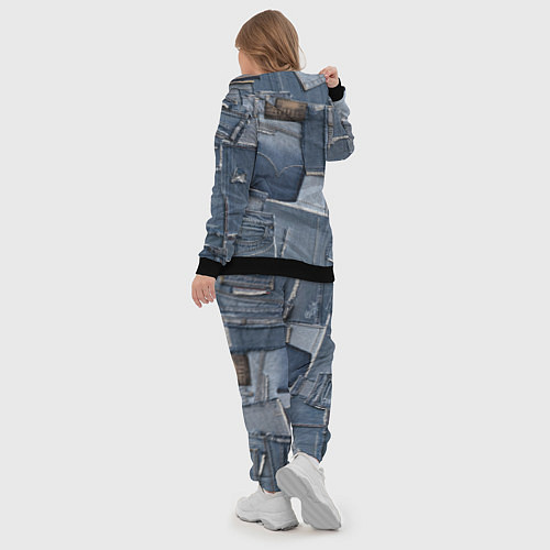 Женский костюм Jeans life / 3D-Черный – фото 5