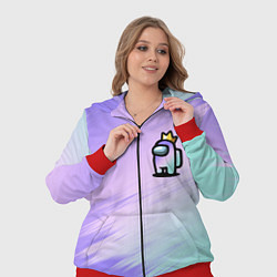 Женский 3D-костюм AMONG US GRADIENT, цвет: 3D-красный — фото 2