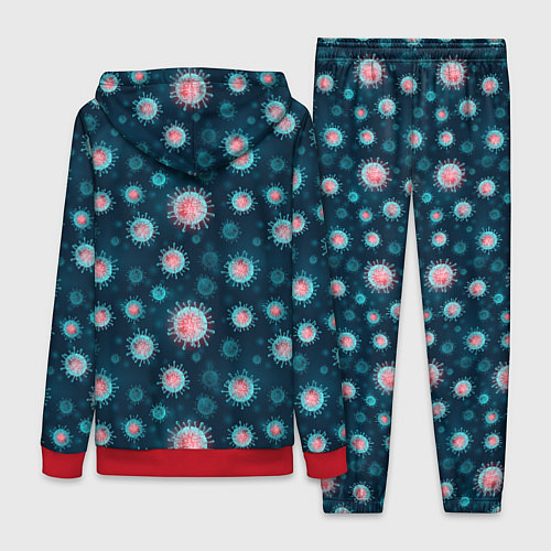 Женский костюм Ковид-19 / 3D-Красный – фото 2