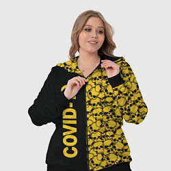 Женский 3D-костюм COVID-19, цвет: 3D-черный — фото 2