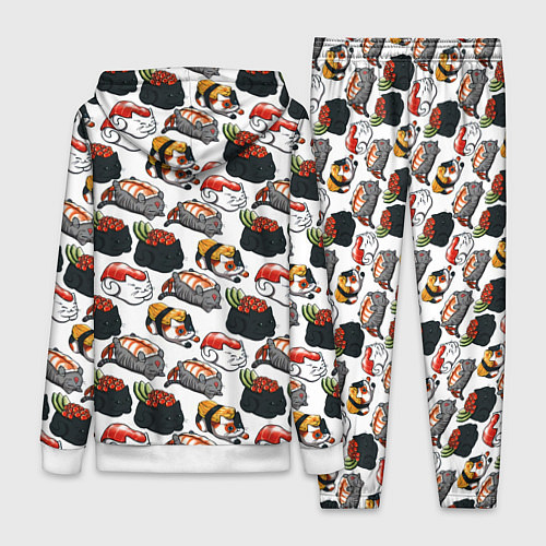 Женский костюм Котики Суши / 3D-Белый – фото 2