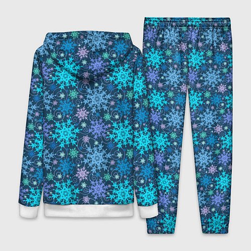 Женский костюм Новогодние Узоры / 3D-Белый – фото 2