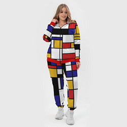 Женский 3D-костюм Color blocking, цвет: 3D-красный — фото 2