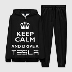 Женский 3D-костюм Drive a Tesla!, цвет: 3D-черный