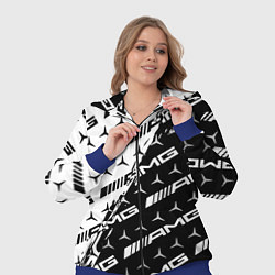 Женский 3D-костюм MERCEDES BENZ AMG, цвет: 3D-синий — фото 2