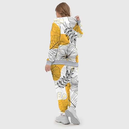 Женский костюм Цветы / 3D-Меланж – фото 5