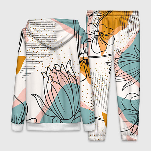 Женский костюм Цветы / 3D-Белый – фото 2