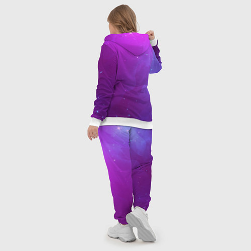Женский костюм Retrowave Neon Dinosaur / 3D-Белый – фото 5